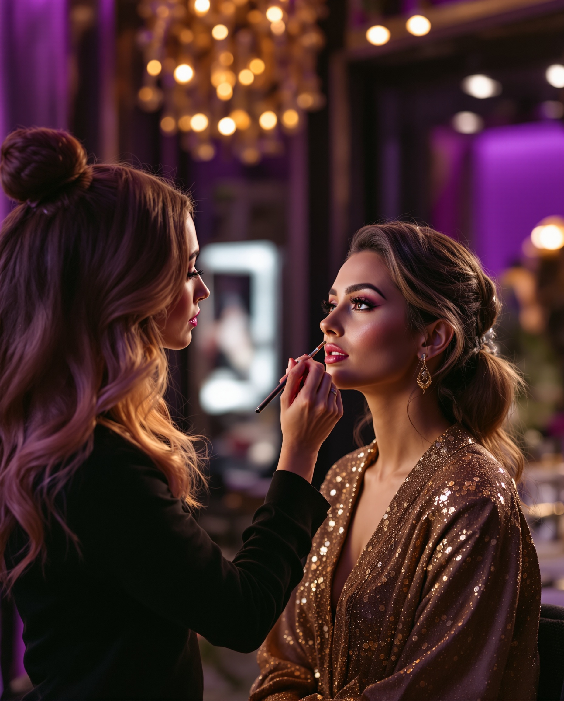 Makeup application