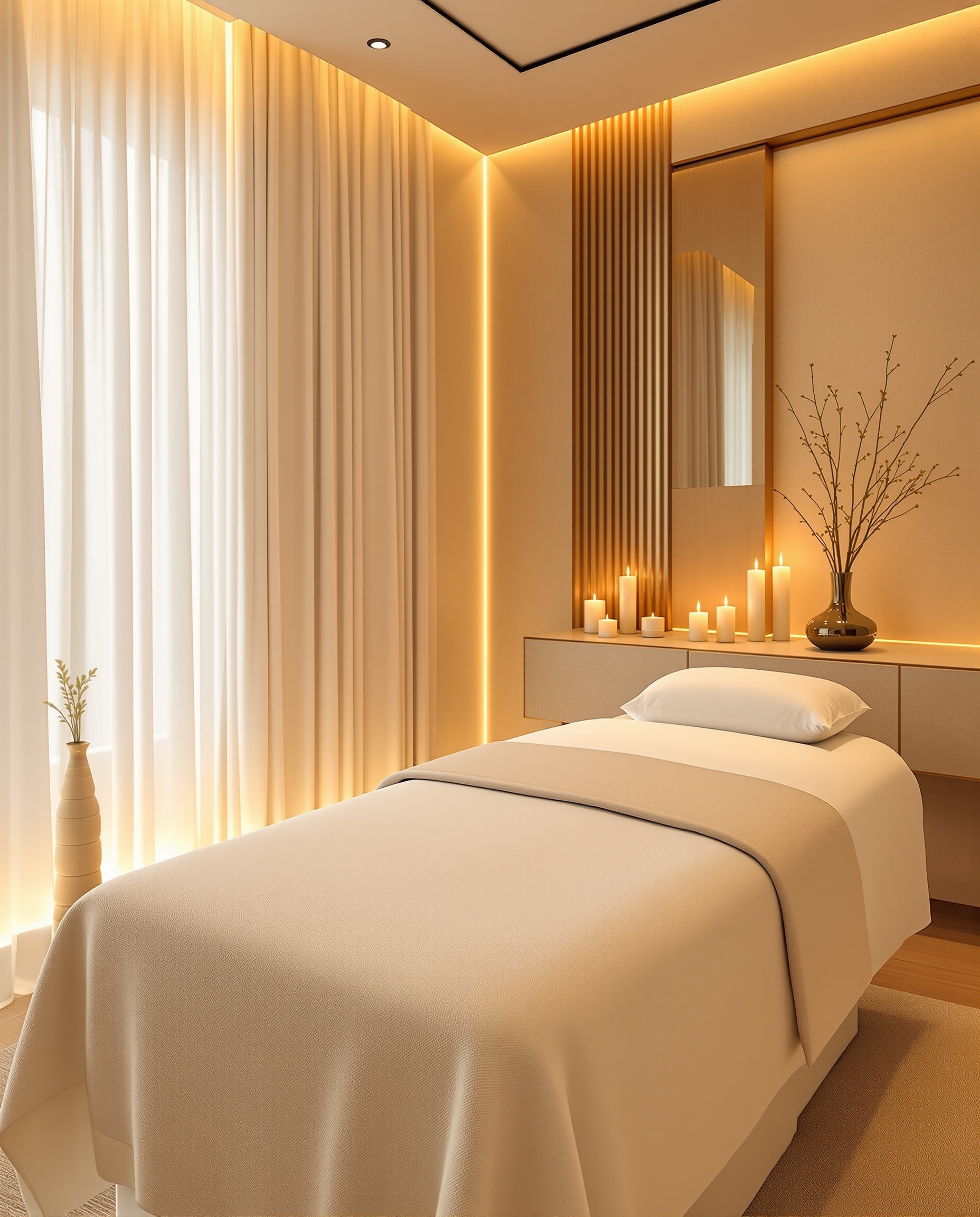 Spa treatment room